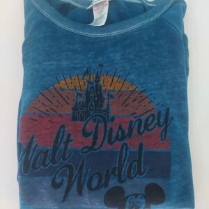 Disney Parks  Walt Disney World Long‎ Sleeve Pullover Tee Shirt - XG Blue